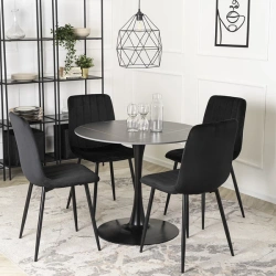 Stół SANDER 90 cm Czarny