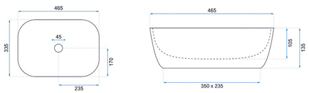 UMYWALKA BELINDA BLACK BRUSH/COPPER - NABLATOWA