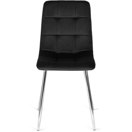 Krzesło CESAR Czarne Welurowe
