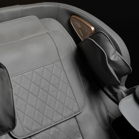 Fotel Masujący VX MAX Szary Ekoskóra