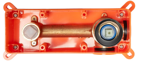 BATERIA UMYWALKOWA PODTYNKOWA OVAL CHROM + BOX