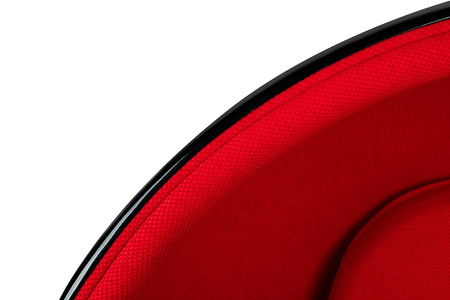 Fotel BALL BLACK czerwony - włókno        szklane, metal