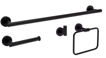 KOMPLET WIESZAKÓW ŁAZIENKOWYCH GRID BLACK