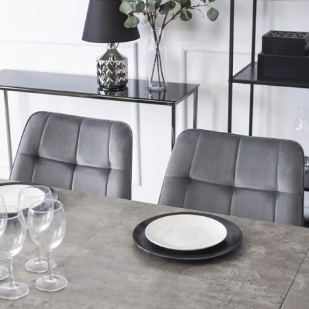 Krzesło RIO Szare Welurowe