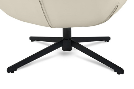 Fotel obrotowy CARINO beżowy - PU, stal