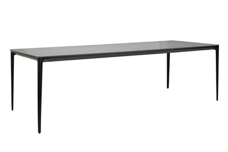 Stół SLIM 240x100 czarny - ceramiczny     marmur, aluminium