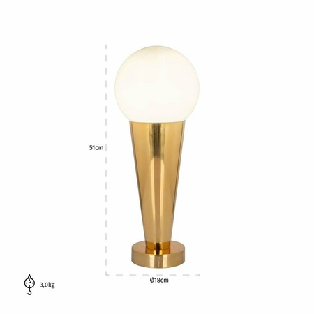 RICHMOND lampa stołowa CONE złota