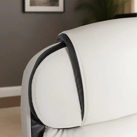 Fotel Obrotowy LIVERPOOL Biały Ekoskóra