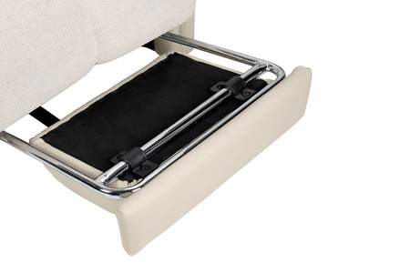 Fotel obrotowy RELAX beżowy - skóra PU,   stal