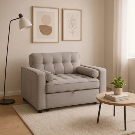 Fotel Rozkładany CORRA Szary