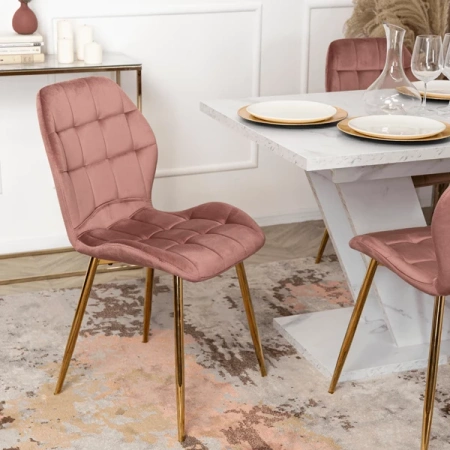 Stół CLARK 120-160 cm Biały Marmur