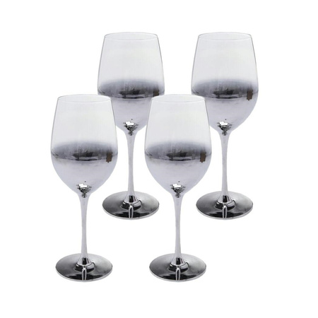 KARE komplet 4 kieliszków do białego      wina NIGHT SKY 390 ml
