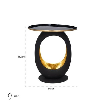 RICHMOND stolik KRISTY 51 czarny