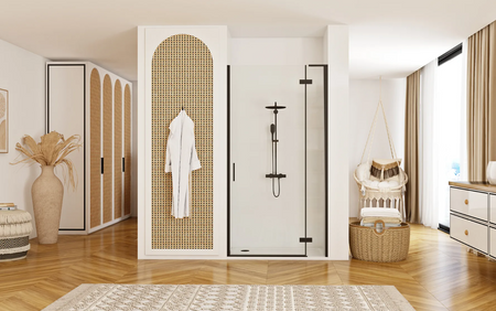 DRZWI PRYSZNICOWE HUGO BLACK 80