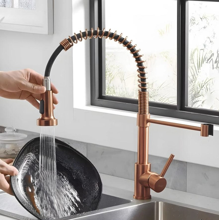 BATERIA KUCHENNA COLIN MIEDŹ SZCZOTKOWANA