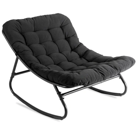 Fotel Bujany AURORA Czarny