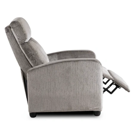 Fotel DANNY Szary Welurowy