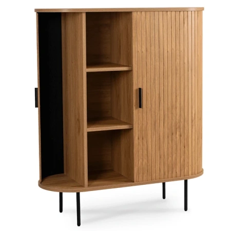 Komoda Dwudrzwiowa Rozsuwana 100 cm TRISH Dąb