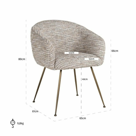 RICHMOND krzesło AMALFI beżowe