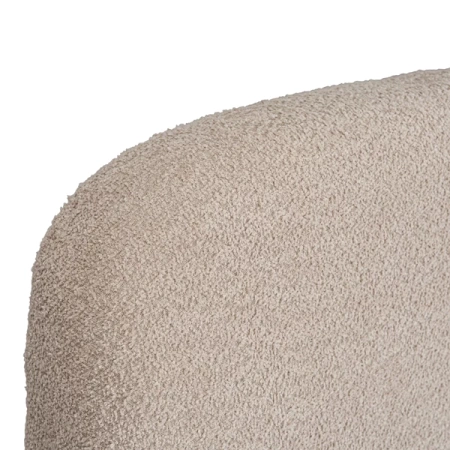 Łóżko 160x200 ROSSO Beżowe Boucle Z Pojemnikiem