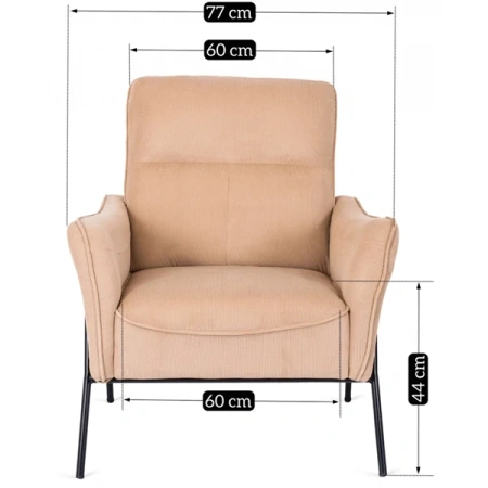 Fotel ALBERTO Beżowy