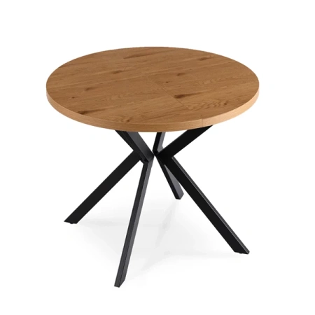 Stół DORIAN 80-160 cm Dąb Złoty/Czarny