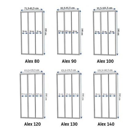 DRZWI PRYSZNICOWE ALEX BRUSH GOLD 120