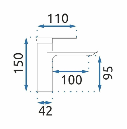BATERIA UMYWAL MY1902-2GG STORM ZŁOTA SZCZO NISKA