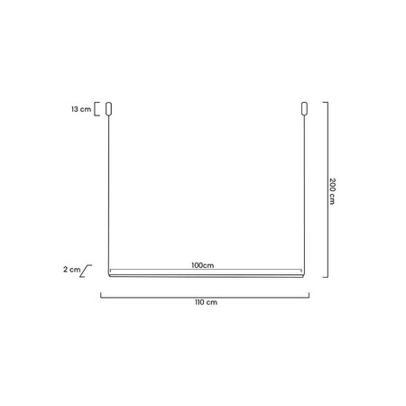 MOOSEE lampa wisząca OMBRE LEVEL 100 czarna
