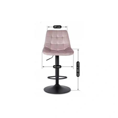 Hoker ARCOS 2 Różowy Welurowy