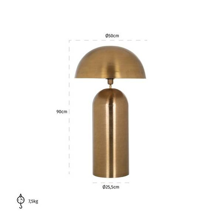 RICHMOND lampa stołowa LANA - szczotkowane złoto