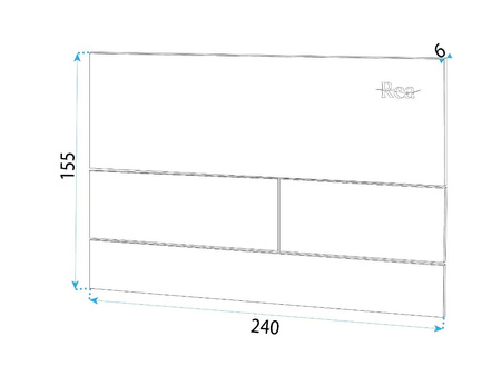 PRZYCISK DO STELAŻA PODTYNKOWEG T STEEL BRUSH GOLD