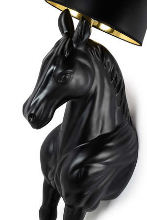 MOOSEE lampa podłogowa KOŃ HORSE STAND    M czarna - włókno szklane
