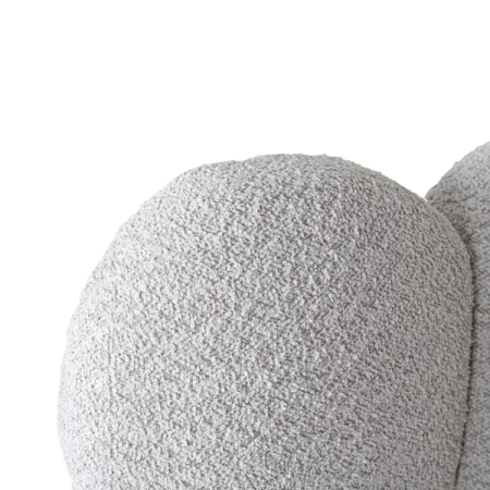 Łóżko 140x200 ANKARA Boucle Szare Z Pojemnikiem