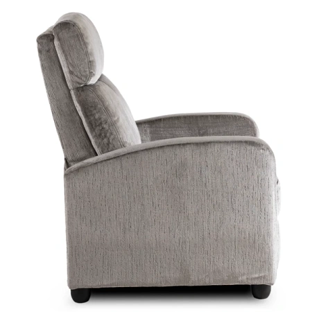 Fotel DANNY Szary Welurowy