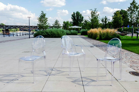 Krzesło ELIZABETH transparentne -  poliwęglan