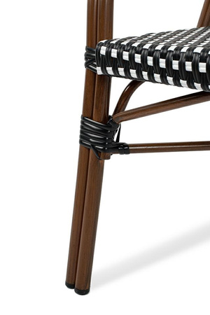 Krzesło ogrodowe CAFE PARIS ARM brązowe   rattan