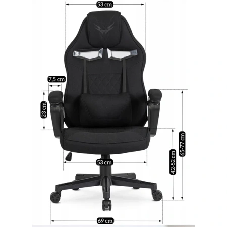 Fotel Obrotowy VIDAL Czarny