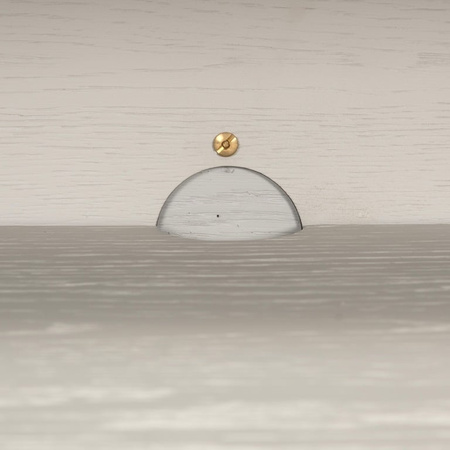 RICHMOND szafka RTV WHITEBONE BRASS