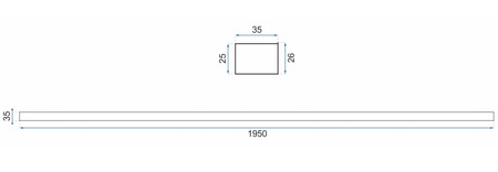 ADAPTER POSZERZAJĄCY BRUSH GOLD 195 cm