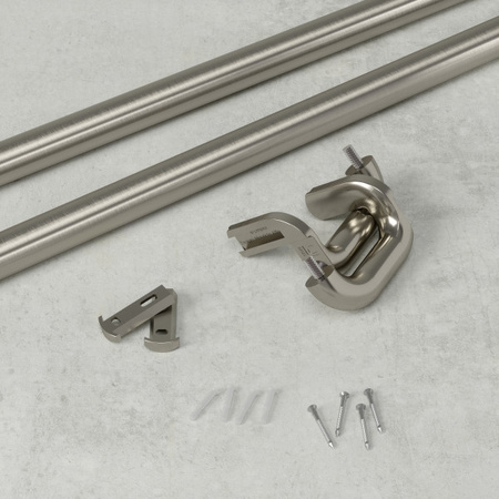 UMBRA karnisz TWILIGHT 168 - 365 cm       srebrny