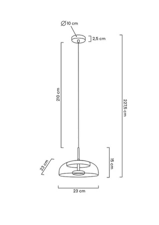 MOOSEE lampa wisząca EDEN złota