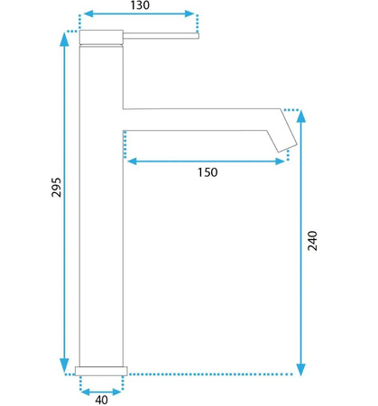 BATERIA UMYWALKOWA JS-B310-1BRG FOSS MIEDŹ SZCZ WY