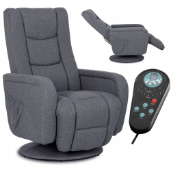 Fotel Obrotowy Masujący SPIKE 2 Ciemnoszary