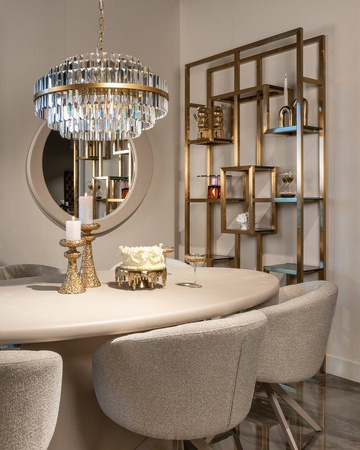 RICHMOND regał MAGNUS szczotkowane złoto