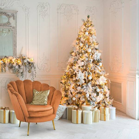 RICHMOND fotel PERLA RUST VELVET