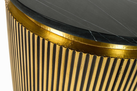 RICHMOND stolik IRONVILLE 50 cm -         marmur, metal, MDF, sklejka brzozowa