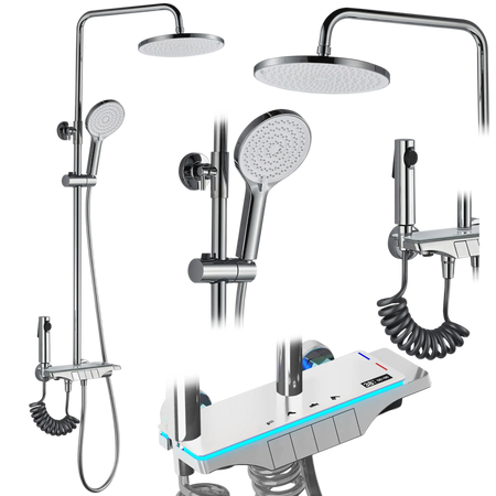 ZESTAW NATRYSKOWY SAVIO LED CHROM