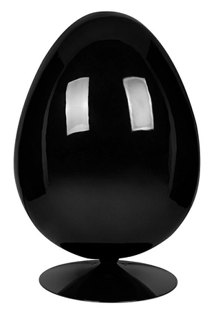 Fotel OVALIA BLACK niebieski - włókno     szklane, metal