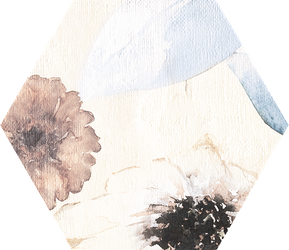 Tubądzin Mild Garden Hex Dekor 19,2x22,1